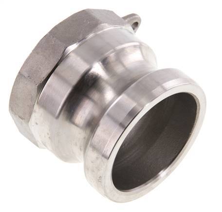 Acoplamiento de acero inoxidable Camlock DN 50 (2'') Rp 2'' Rosca Hembra Tipo A MIL-C-27487