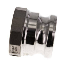 Acoplamiento de acero inoxidable Camlock DN 60 (2 1/2'') Rp 2 1/2'' Rosca Hembra Tipo A MIL-C-27487