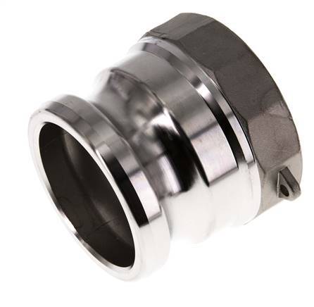 Acoplamiento de acero inoxidable Camlock DN 60 (2 1/2'') Rp 2 1/2'' Rosca Hembra Tipo A MIL-C-27487