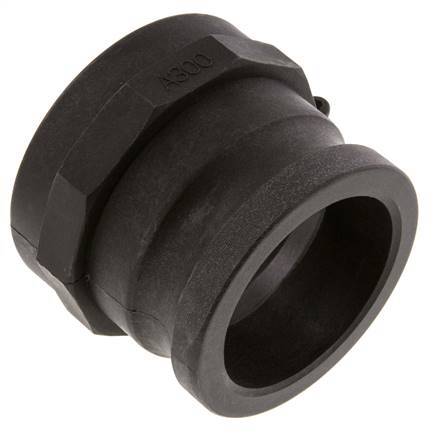 Acoplamiento de polipropileno Camlock DN 75 (3'') Rp 3'' Rosca hembra Tipo A MIL-C-27487