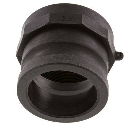 Acoplamiento de polipropileno Camlock DN 75 (3'') Rp 3'' Rosca hembra Tipo A MIL-C-27487