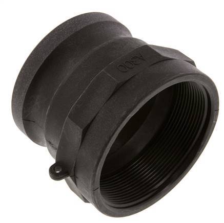 Acoplamiento de polipropileno Camlock DN 75 (3'') Rp 3'' Rosca hembra Tipo A MIL-C-27487