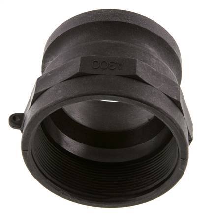 Acoplamiento de polipropileno Camlock DN 75 (3'') Rp 3'' Rosca hembra Tipo A MIL-C-27487