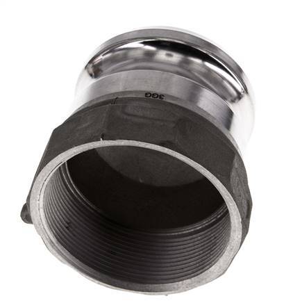 Acoplamiento de aluminio Camlock DN 60 (2 1/2'') Rp 2 1/2'' Rosca Hembra Tipo A MIL-C-27487
