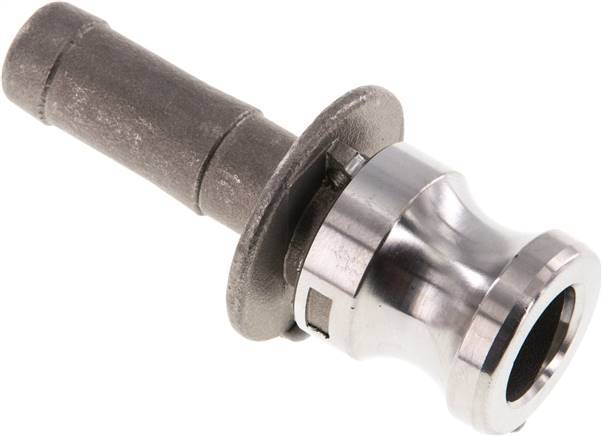 Acoplamiento de acero inoxidable Camlock DN 15 (1/2'') Pilar de manguera (13 mm) Tipo E MIL-C-27487