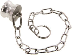 Tapón de acoplamiento de acero inoxidable Camlock DN 20 (3/4'') tipo DP MIL-C-27487