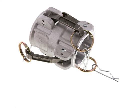 Conector de acoplamiento de aluminio Camlock DN 40 (1 1/2'') para enchufe MIL-C-27487
