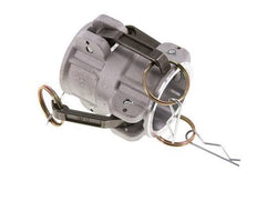 Conector de acoplamiento de aluminio Camlock DN 40 (1 1/2'') para enchufe MIL-C-27487