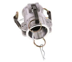 Conector de acoplamiento de aluminio Camlock DN 40 (1 1/2'') para enchufe MIL-C-27487