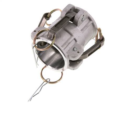 Conector de acoplamiento de aluminio Camlock DN 40 (1 1/2'') para enchufe MIL-C-27487