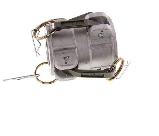 Conector de acoplamiento de aluminio Camlock DN 40 (1 1/2'') para enchufe MIL-C-27487