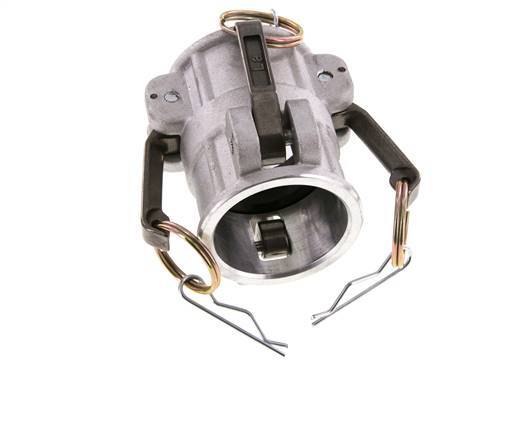 Conector de acoplamiento de aluminio Camlock DN 40 (1 1/2'') para enchufe MIL-C-27487