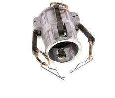 Conector de acoplamiento de aluminio Camlock DN 40 (1 1/2'') para enchufe MIL-C-27487