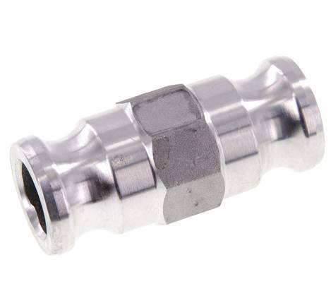 Conector de acoplamiento de aluminio Camlock DN 25 (1'') para enchufe MIL-C-27487