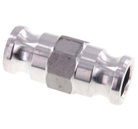 Conector de acoplamiento de aluminio Camlock DN 25 (1'') para enchufe MIL-C-27487