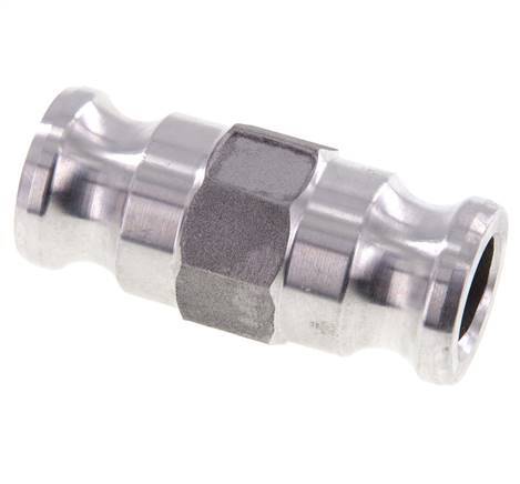 Conector de acoplamiento de aluminio Camlock DN 25 (1'') para enchufe MIL-C-27487
