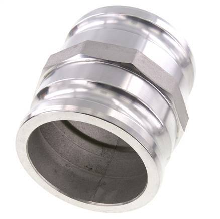 Conector de acoplamiento de aluminio Camlock DN 90 (4'') para enchufe MIL-C-27487