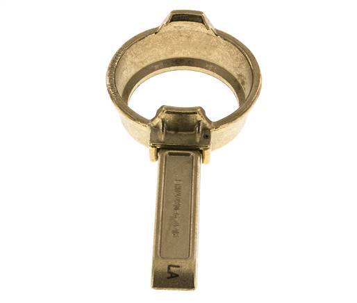 Anillo de sujeción del camión cisterna (TW) de latón DN 50 con palanca (tipo M)