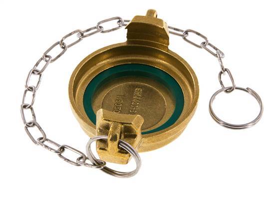 Tapón de latón DN 50 para camiones cisterna (TW) tipo MB