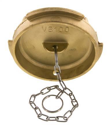 Tapón de latón DN 100 para camiones cisterna (TW) Tipo VB