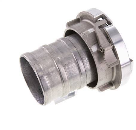 Acoplamiento Storz de aluminio forjado 75-B (89 mm) Pilar de manguera de 80 mm giratorio con bloqueo