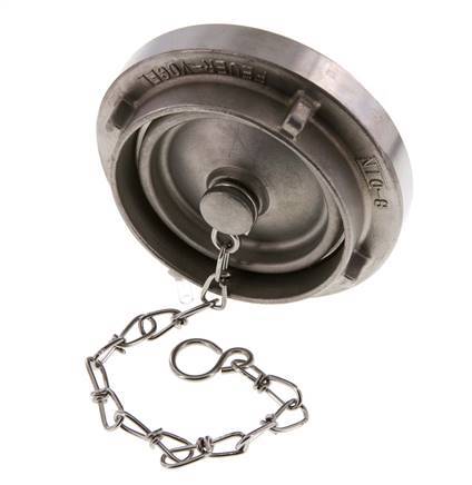 tapa de acero inoxidable 75-B (89 mm) para anclaje Storz