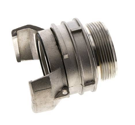 Guillemin DN 50 Acoplamiento de acero inoxidable G 2'' rosca macho con cierre