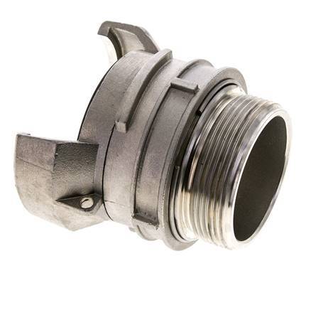 Guillemin DN 50 Acoplamiento de acero inoxidable G 2'' rosca macho con cierre