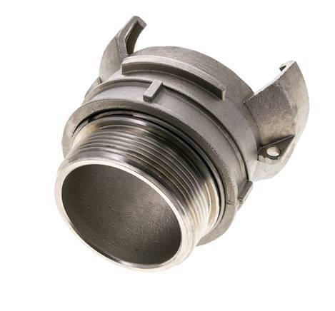 Guillemin DN 50 Acoplamiento de acero inoxidable G 2'' rosca macho con cierre
