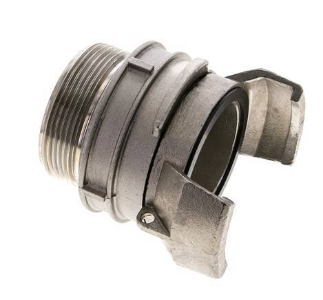 Guillemin DN 50 Acoplamiento de acero inoxidable G 2'' rosca macho con cierre