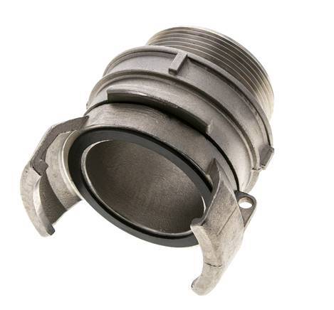 Guillemin DN 50 Acoplamiento de acero inoxidable G 2'' rosca macho con cierre