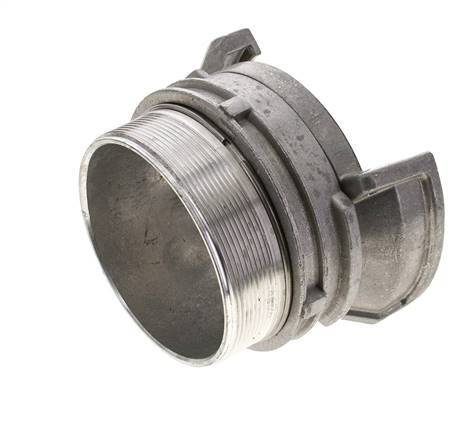 Guillemin DN 100 Acoplamiento de aluminio G 4'' rosca macho con cierre