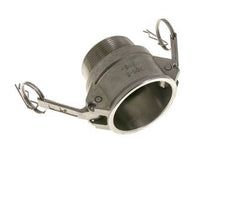 Acoplamiento de acero inoxidable Camlock DN 50 (2'') Rosca NPT macho de 2'' Tipo B MIL-C-27487