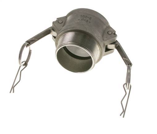 Acoplamiento de acero inoxidable Camlock DN 50 (2'') Rosca NPT macho de 2'' Tipo B MIL-C-27487