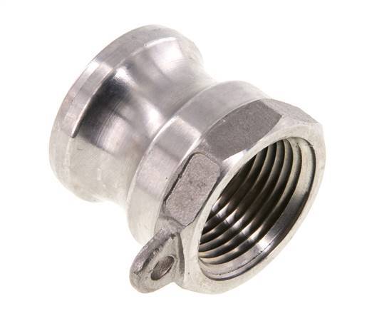 Acoplamiento de acero inoxidable Camlock DN 20 (3/4'') Rosca NPT hembra de 3/4'' Tipo A MIL-C-27487