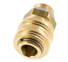 Acoplamiento de aire de latón DN 7.2 (Euro) Enchufe G 3/8 pulgadas macho FKM