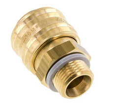 Acoplamiento de aire de latón DN 7.2 (Euro) Enchufe G 3/8 pulgadas macho FKM