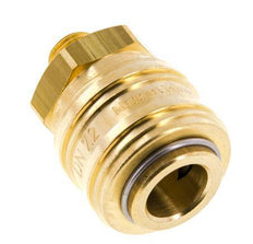 Acoplamiento de aire de latón DN 7.2 (Euro) Enchufe G 1/8 pulgadas macho FKM
