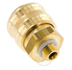 Acoplamiento de aire de latón DN 7.2 (Euro) Enchufe G 1/8 pulgadas macho FKM