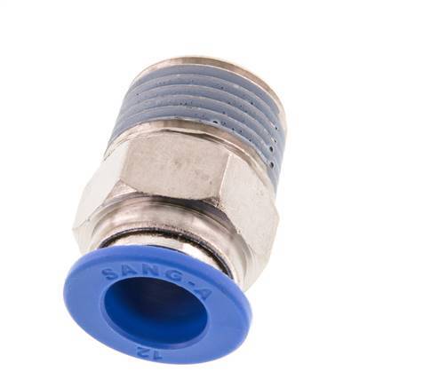 Racor de 12mm x R1/2'' con rosca macho Latón/PA 66 NBR [2 Piezas]