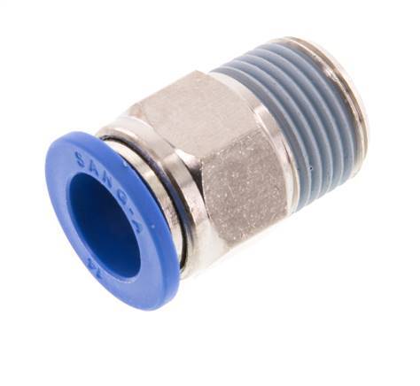 Racor de 14mm x R1/2'' con rosca macho Latón/PA 66 NBR