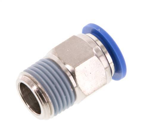 Racor de 14mm x R1/2'' con rosca macho Latón/PA 66 NBR