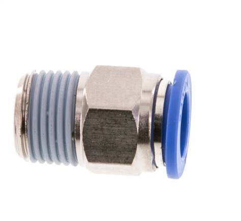 Racor de 14mm x R1/2'' con rosca macho Latón/PA 66 NBR