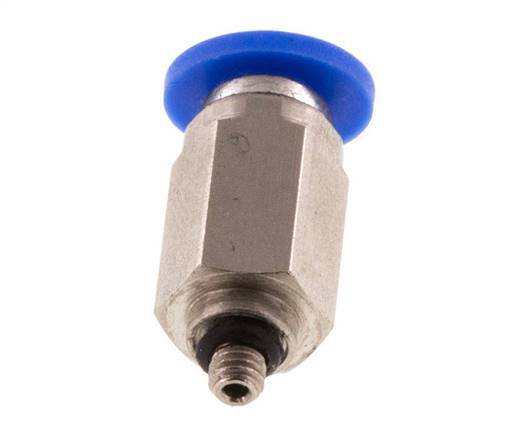 Racor de 3mm x M 3 con rosca macho Latón/PA 66 NBR [2 Piezas]