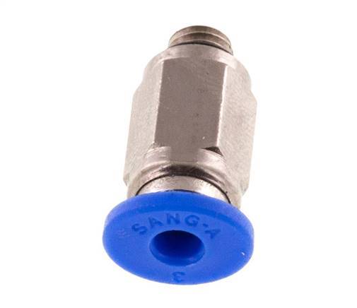 Racor de 3mm x M 5 con rosca macho Latón/PA 66 NBR [2 Piezas]