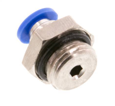 Racor de 4mm x G1/4'' con rosca macho Latón/PA 66 NBR [5 piezas]