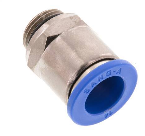 Racor de 14mm x G3/8'' con rosca macho Latón/PA 66 NBR