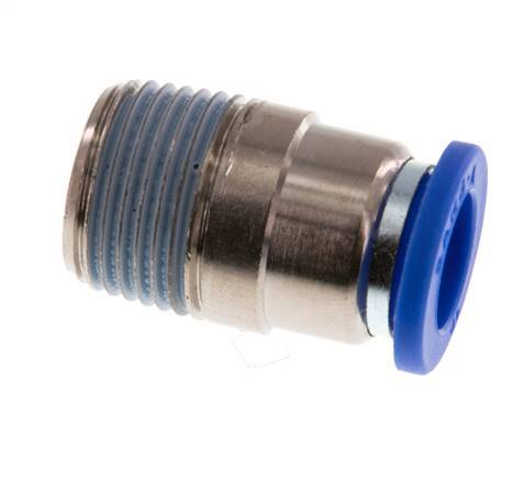 Racor rápido de 10mm x R3/8'' con rosca macho latón/PA 66 NBR hexágono interior [2 piezas]