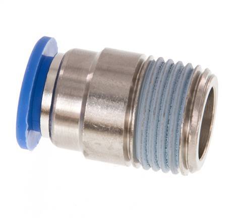 Racor rápido de 12mm x R1/2'' con rosca macho latón/PA 66 NBR hexágono interior [2 piezas]