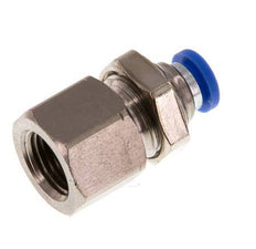 Racor rápido de 4mm x G1/8'' con rosca hembra Latón/PA 66 NBR Bulkhead [2 Piezas]